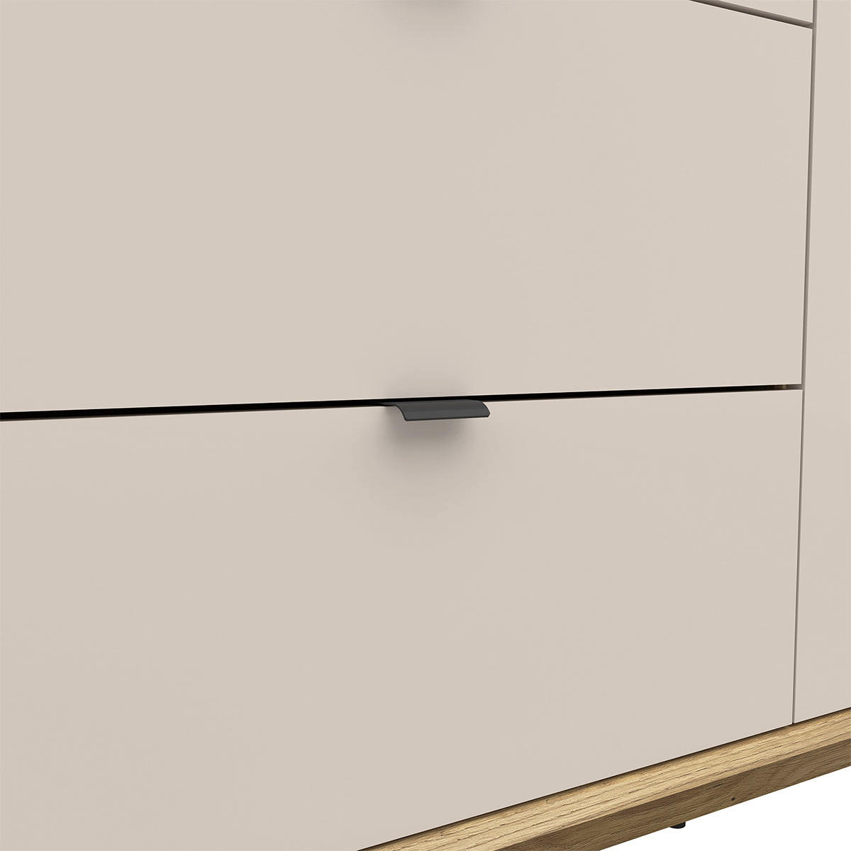 SCHRANK 3 Türen Donna Kaschmir - Beige, Holzwerkstoff (180/200/60cm) - Petits-meubles