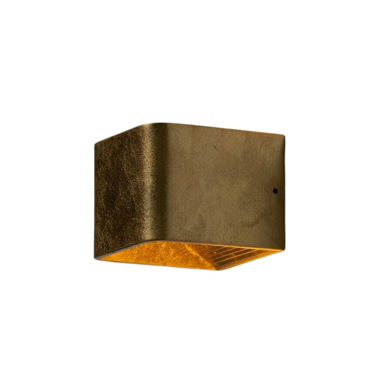 WANDLEUCHTE Quadra, Gold / Messing, 10cm - Goldfarben, Metall (10/8/10cm) - KOSILUM