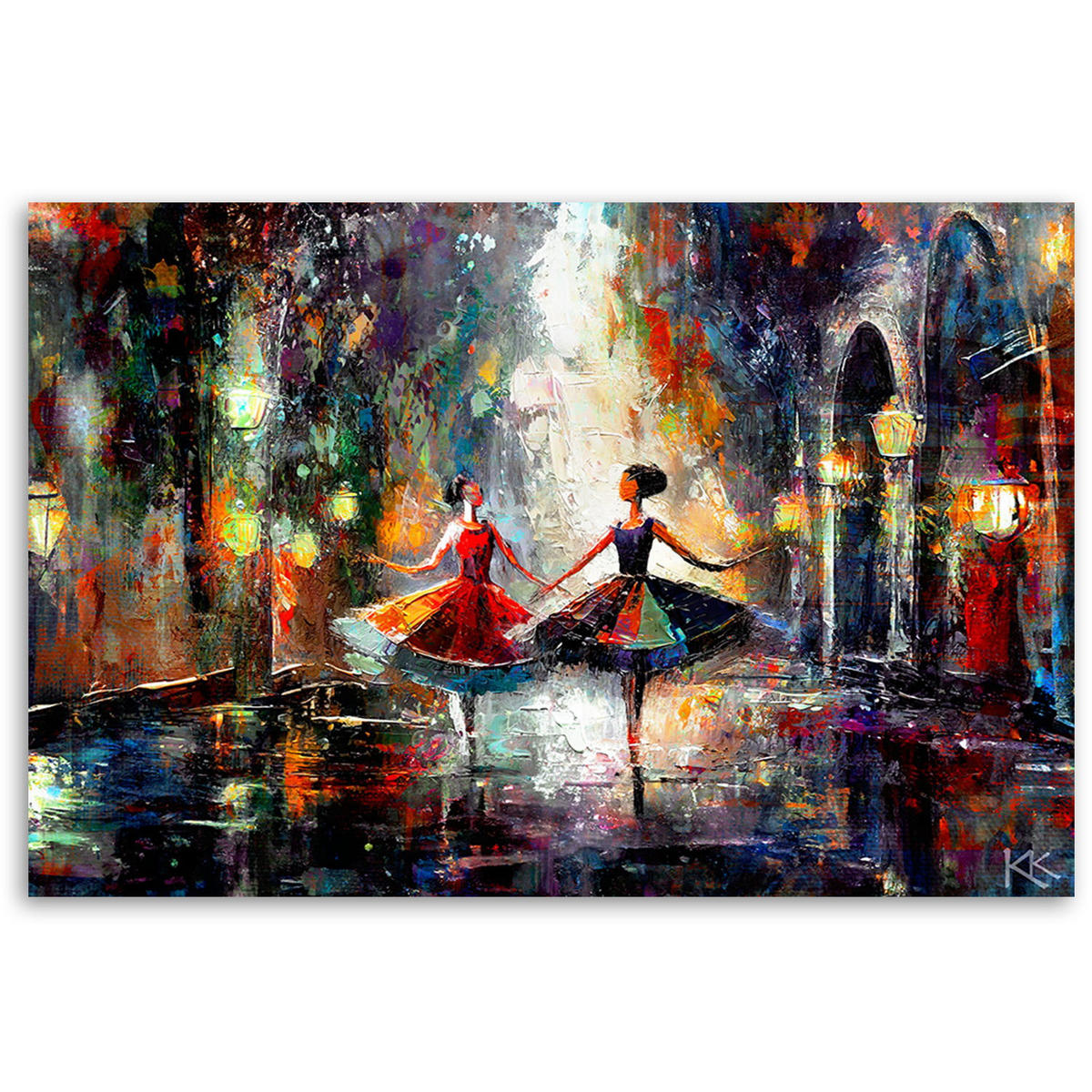 KUNSTDRUCK Lila 60/40 cm - Lila, Textil (60/40cm) - KUNSTLOFT