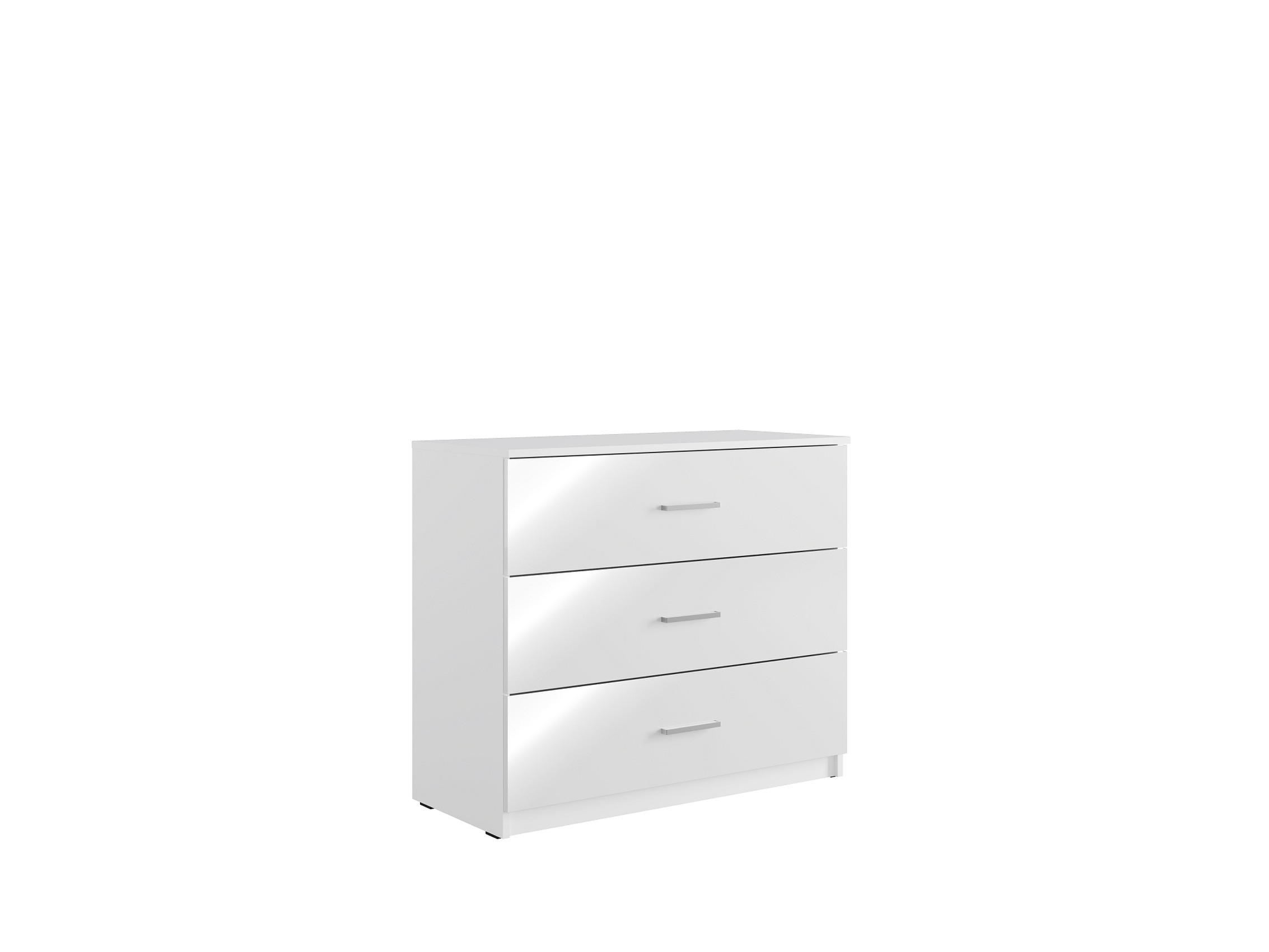 Raumhirsch Furniture Kommode Weiß Hochglanz 93x81x42 cm