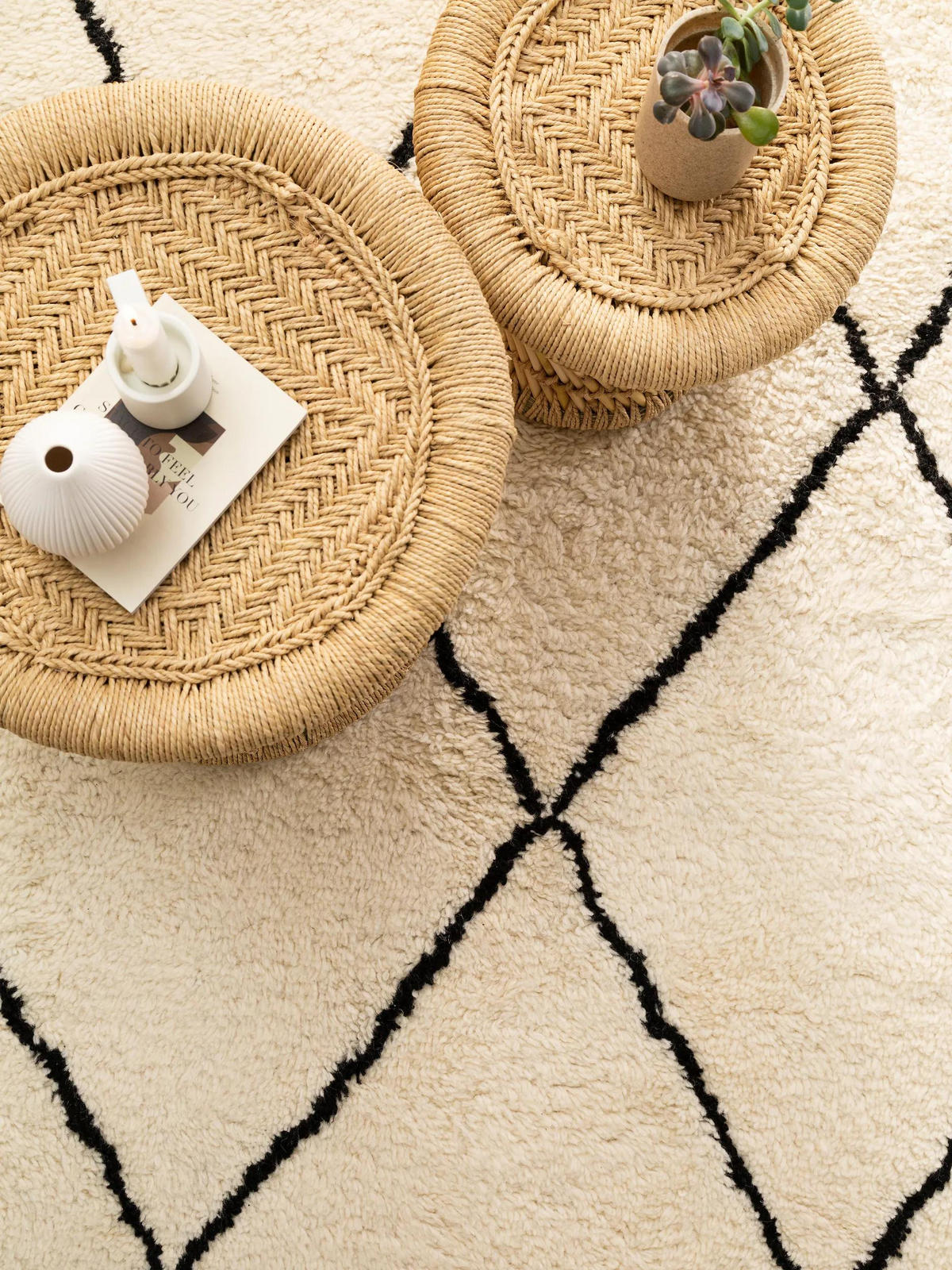 WOLLTEPPICH Berber Cream 120x170 cm - Creme, Textil (120/170cm) - benuta Pure