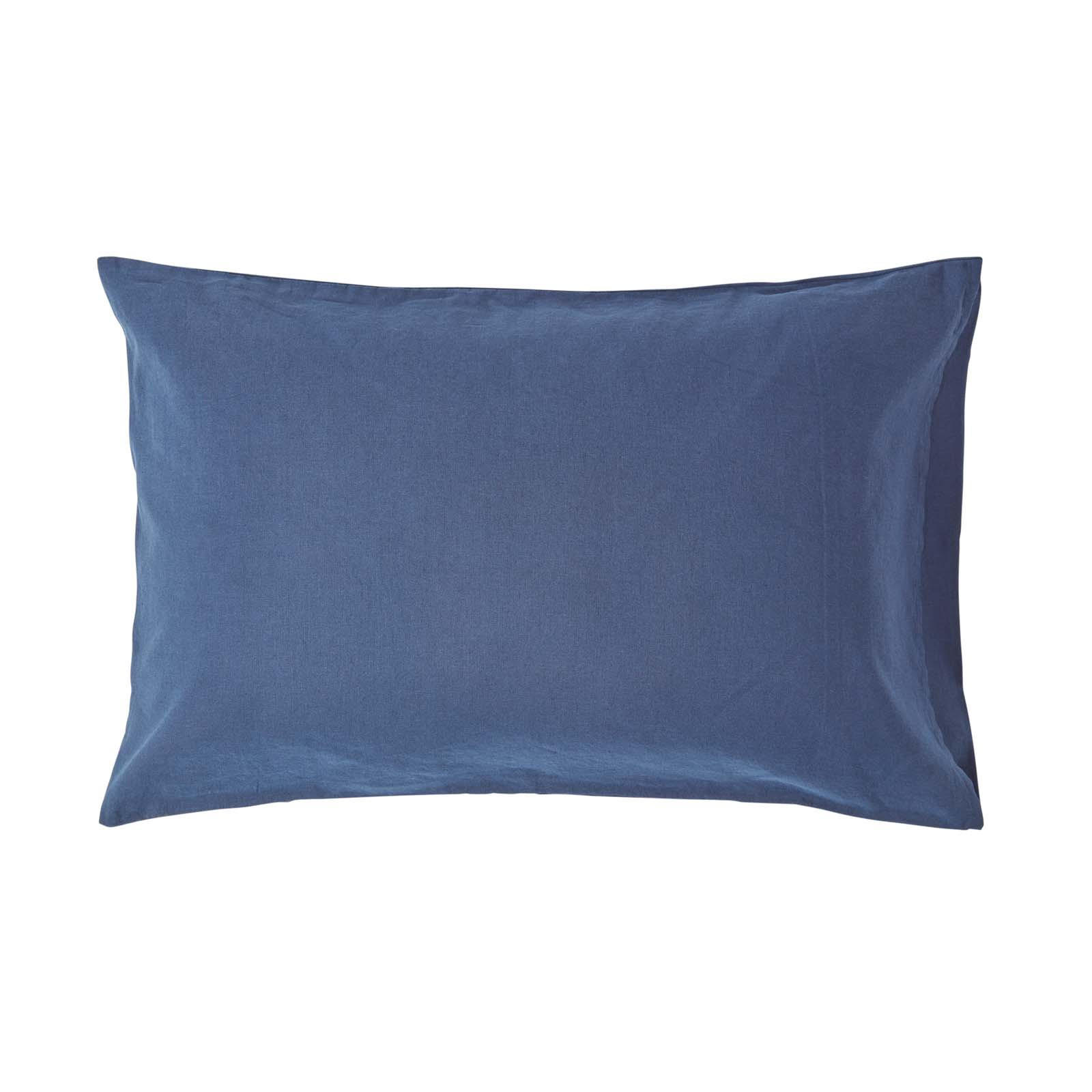 KISSENBEZUG Leinen - Dunkelblau, Textil (50/90cm) - Homescapes