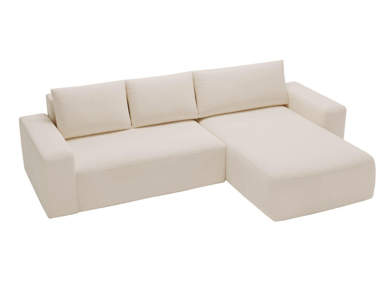 ECKSOFA Tazones Beige Rechts - Beige, Holz/Kunststoff (250/165cm) - Graingold