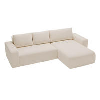ECKSOFA Tazones Beige Rechts - Beige, Holz/Kunststoff (250/165cm) - Graingold