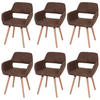 ESSZIMMERSTUHL Kastanienbraun 6er-Set - Rotbraun, Holz (56/78/57cm) - MCW