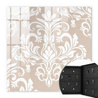 SCHLÜSSELBOX Schwarz 30x30 cm- Türöffnung nach rechts - Elegante Symmetrie - Beige, Metall (30/30/5cm) - TULUP