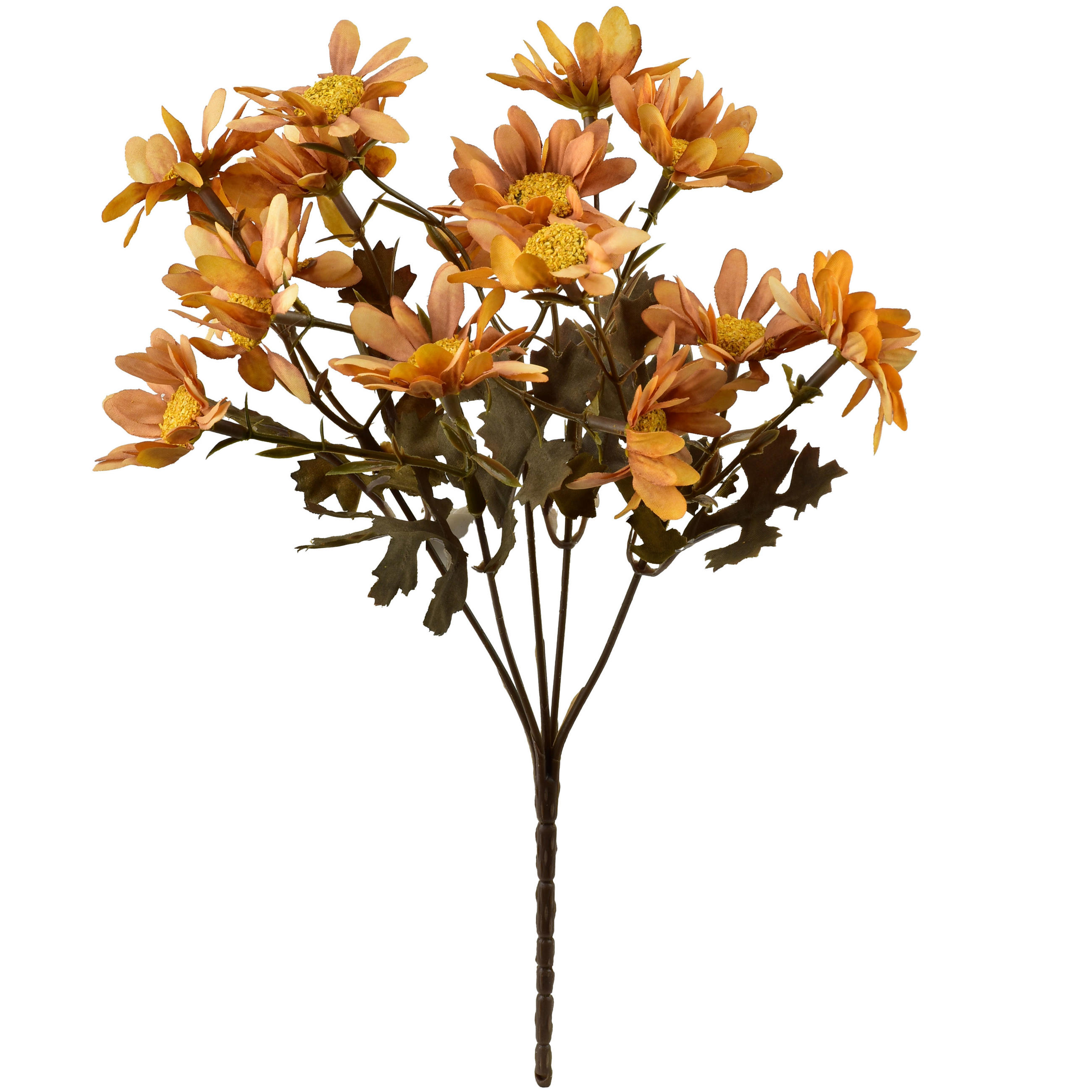 UMELÁ KYTICA MARGARETKY 29 cm - biela/zelená, plast (29cm) - Mondex