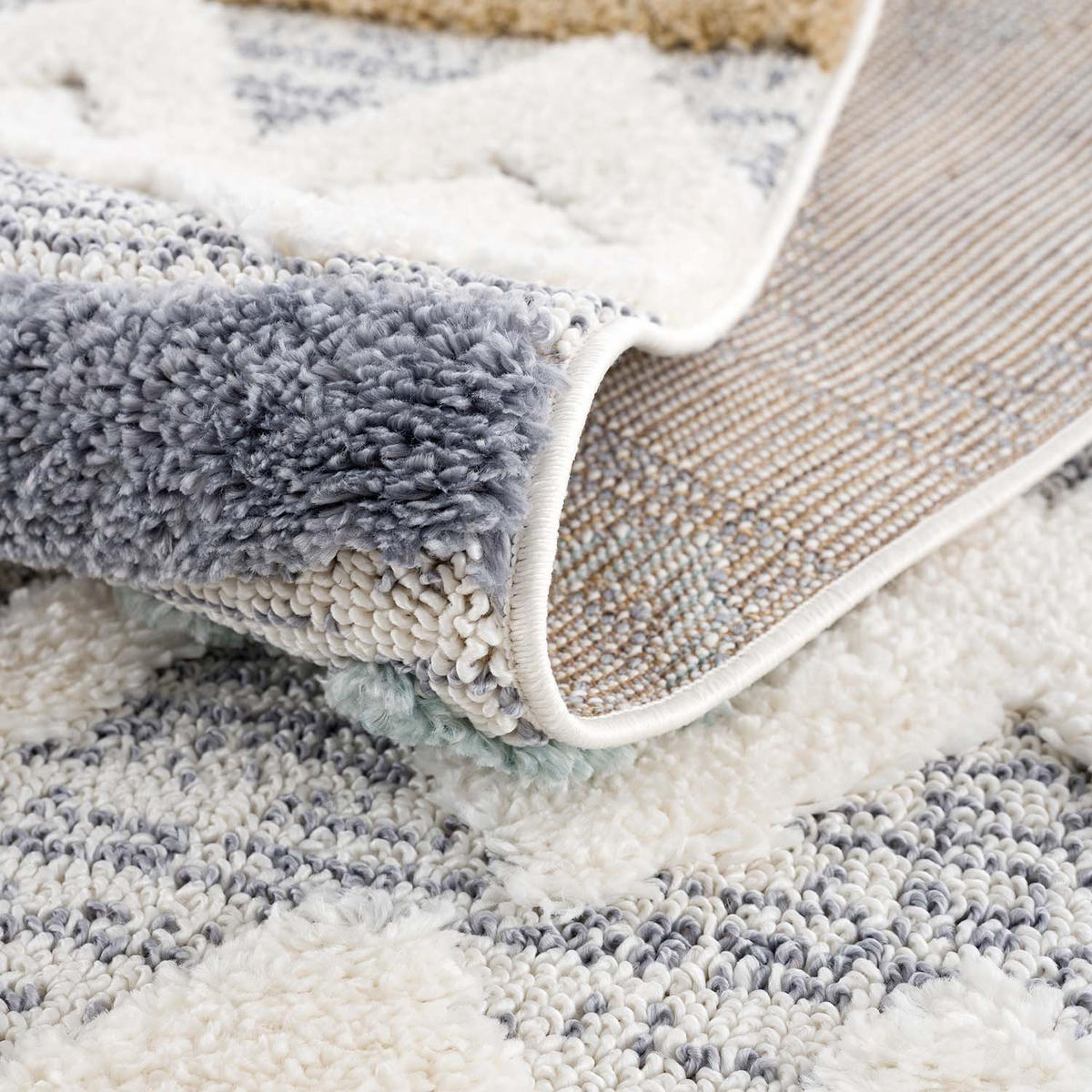 HOCHFLOR-TEPPICH Focus 3013 Multi 120x170 cm - Multicolor, Textil (120/170cm) - carpet city