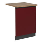 GESCHIRRSPÜLBLENDE R-Line Rot 60 cm , AP Eiche - Anthrazit/Rot, Holzwerkstoff (60/81.8/1.6cm) - Vicco