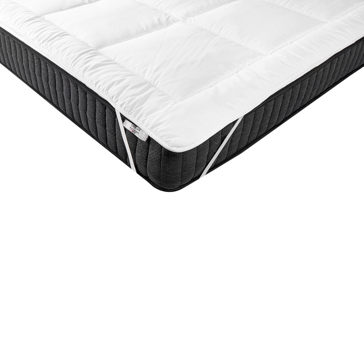 MATRATZENTOPPER 160/200 cm Aizkorri - Weiß, Textil (160/200cm) - Beliani