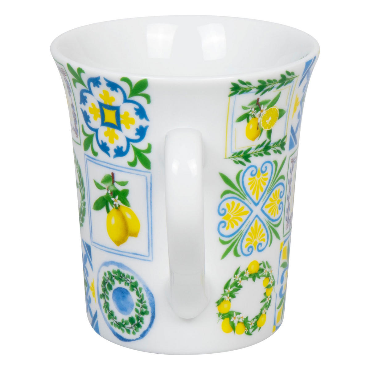 KAFFEEBECHER Sizilianische Muster - Naturfarben, Keramik (0.41L) - Könitz