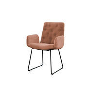 STUHL NEW CHARME Braun Cord - Dunkelbraun/Braun, Textil (59/87/66cm) - KAWOLA