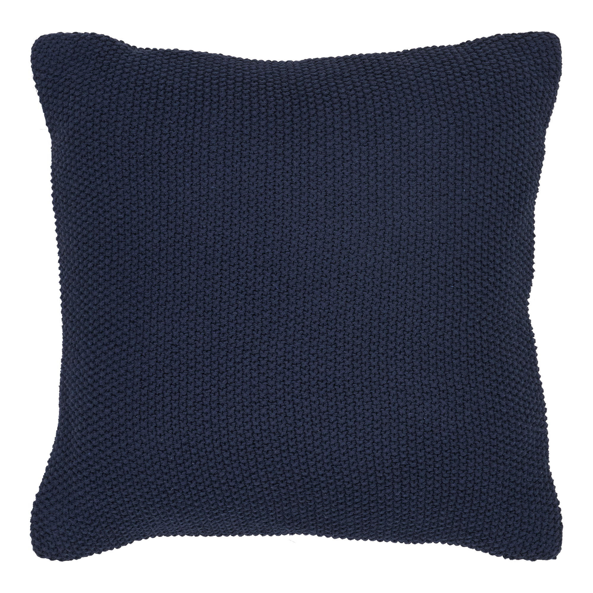 KISSEN Santos 100% Recycelte Baumwolle Dunkelblau - Dunkelblau, Textil (45/45cm) - tinkaro