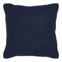 KISSEN Santos 100% Recycelte Baumwolle Dunkelblau - Dunkelblau, Textil (45/45cm) - tinkaro