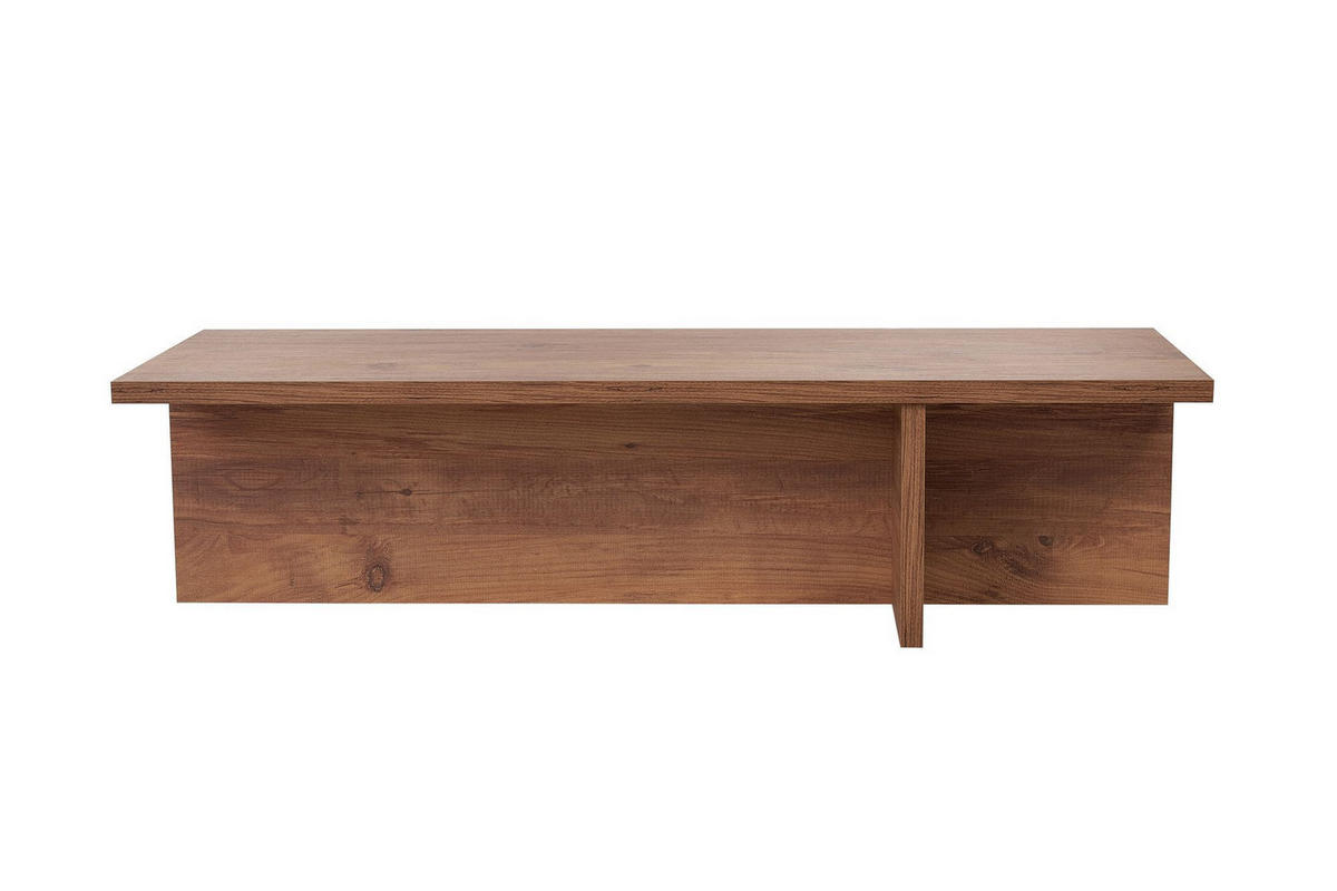 COUCHTISCH harbor Braun - Braun, Holz (120/45/30cm) - Habitat Garten
