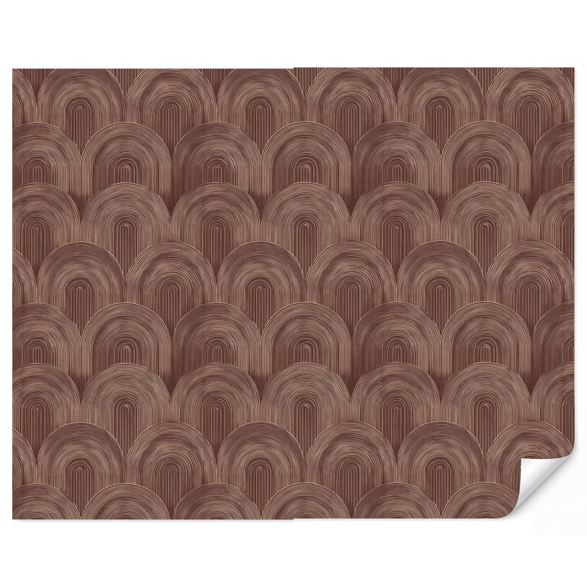 OnlyWow Tapete Dunkelbraun 260x220 cm