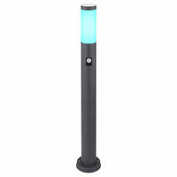 LED AUSSENLEUCHTE Edelstahl Anthrazit - Anthrazit, Metall (7.6/11/80cm) - Globo Lighting