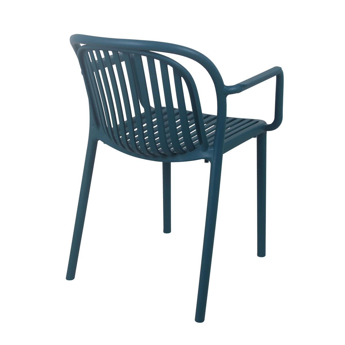 GARTENSTUHL, Blau - Blau, Kunststoff (57/58cm) - Oviala