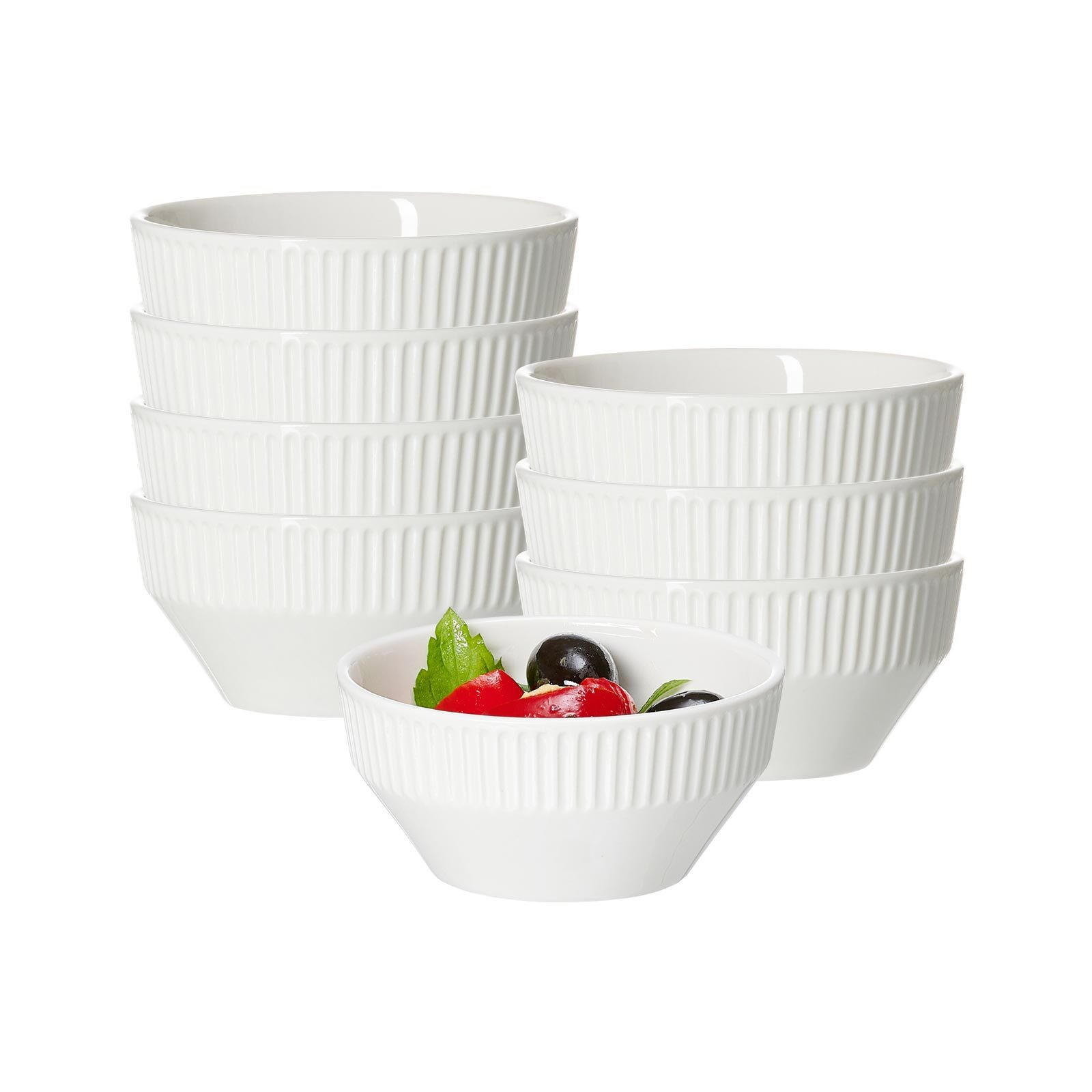 DIPSCHALEN Kelly weiß ø 10 cm 8er Set - Weiß, Keramik (10cm) - Ritzenhoff Breker