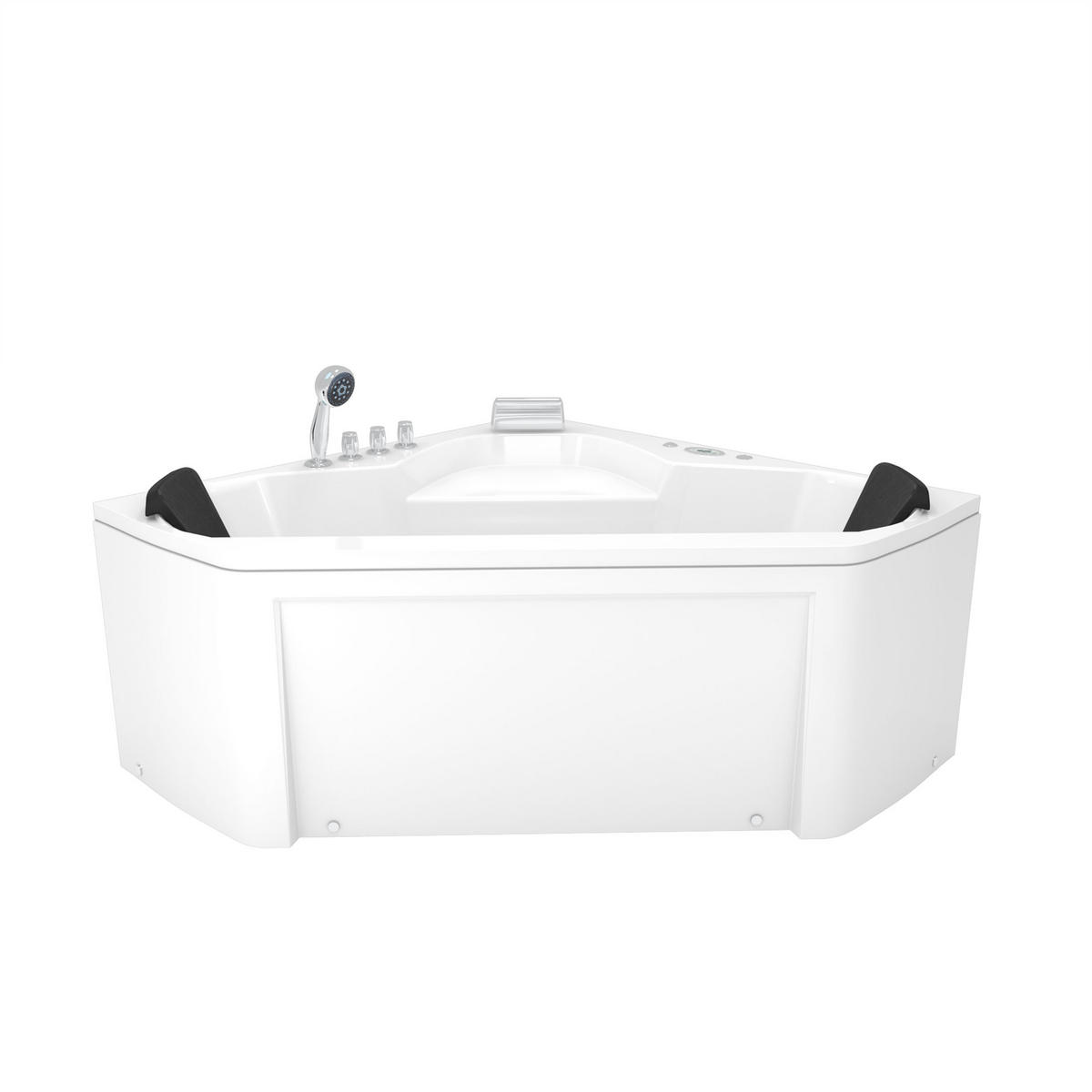 WHIRLPOOL Pool Badewanne Wanne W02R-SC 135x135cm - Weiß, Glas/Kunststoff (135/62/135cm) - AcquaVapore by Sandra Jentho