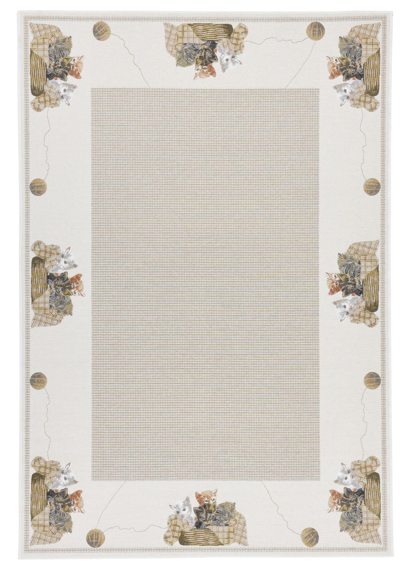 Theko Webteppich Beige 160x230 cm