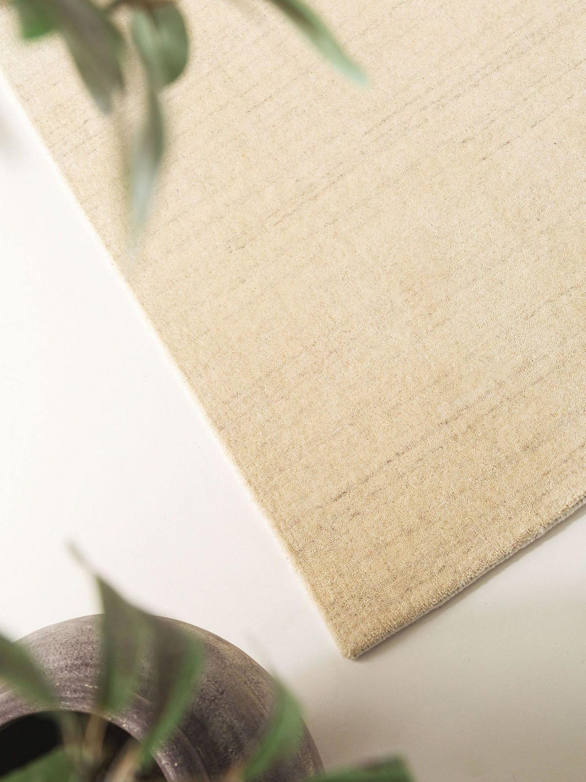 WOLLTEPPICH-LÄUFER Jamal Cream 70x200 cm - Beige, Textil (70/1cm) - KUNSTLOFT