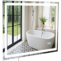 WANDSPIEGEL eckig 70/3.5/50 cm Glas Klarglas - Klar, Glas (70/50/3.5cm) - CLP