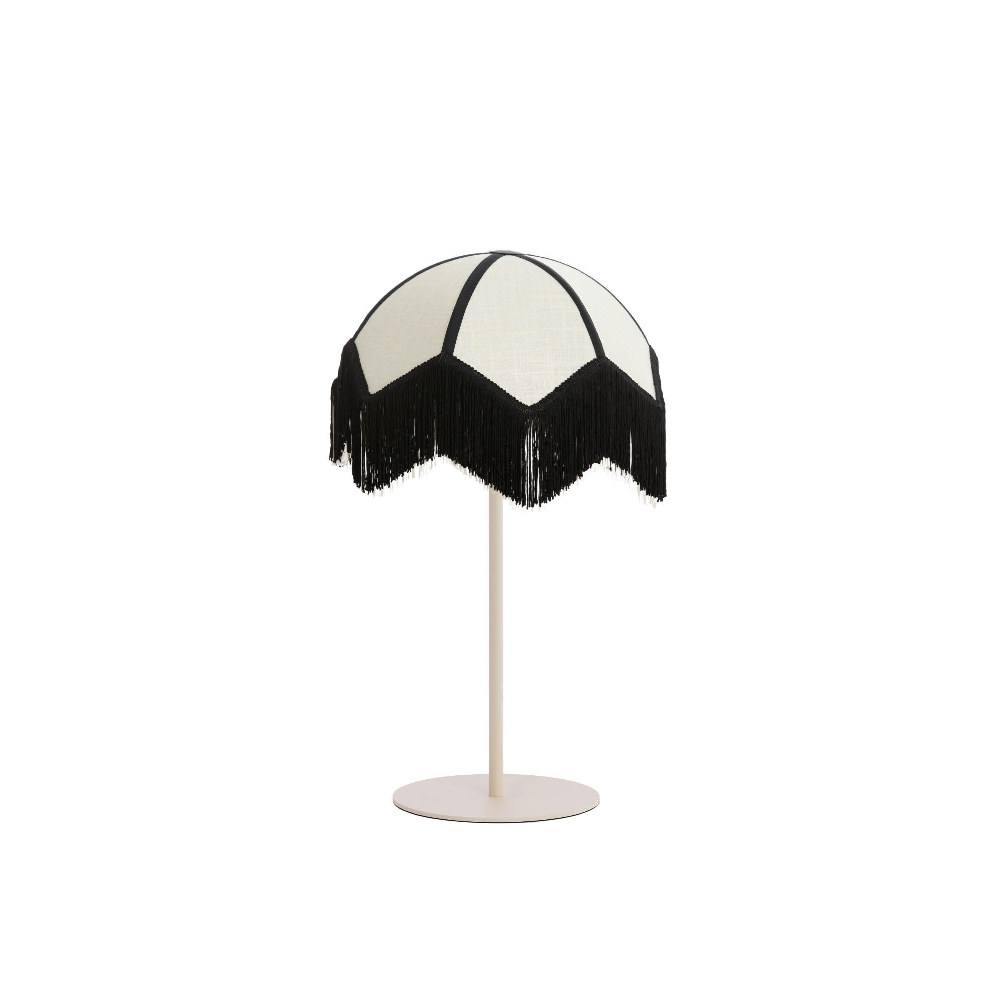 TISCHLAMPE Renato/Sulina Sand, Weiß 35/35/70 cm - Sandfarben/Weiß, Metall (35/35/70cm) - Light & Living