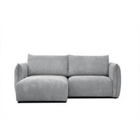 ECKSOFA TAUER 3-Sitzer, hellgrau - Hellgrau/Schwarz, Holzwerkstoff/Kunststoff (173/206cm) - Courtois Laville