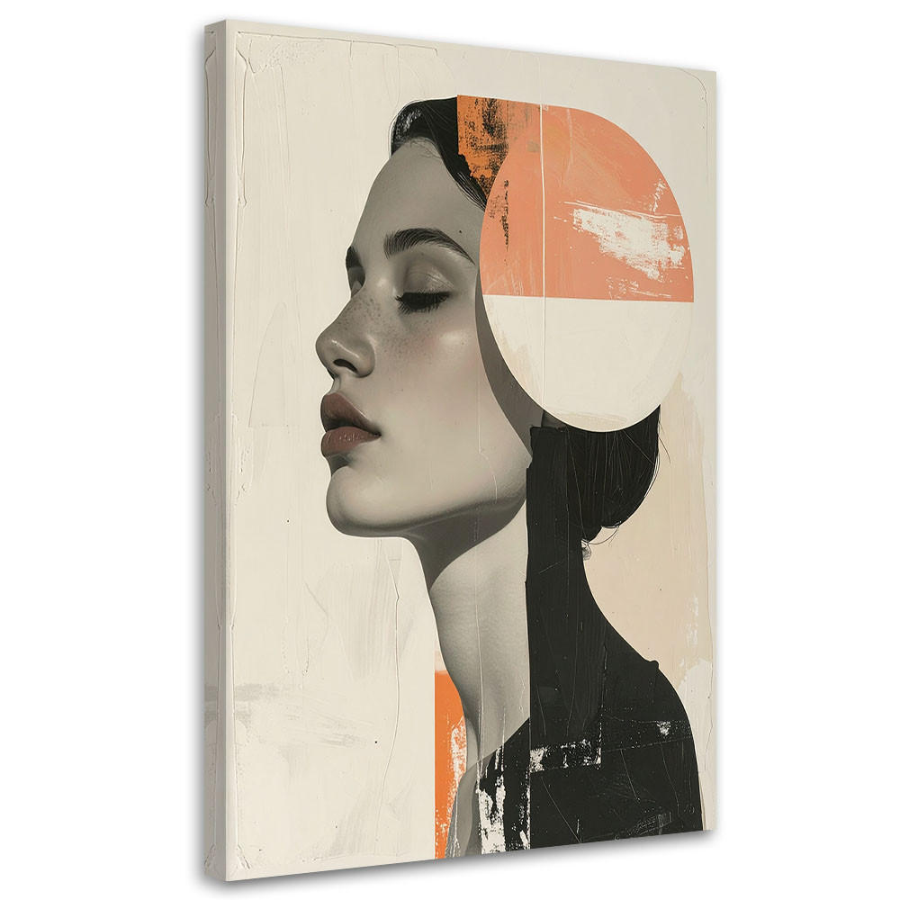 Feeby Leinwandbild, Grau 40x60 cm