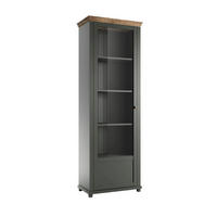VITRÍNA Martin Zelená a drevo - zelená, kompozitné drevo (71/200/42cm) - Petits-meubles