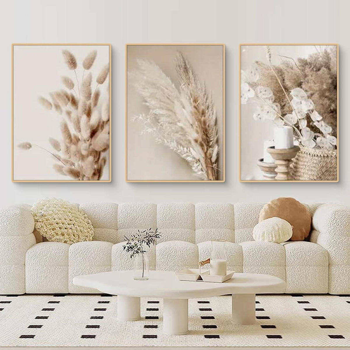 POSTER 3er Set Boho Ästhetik 50 x 70 cm - Beige, Papier (2/0.5cm)