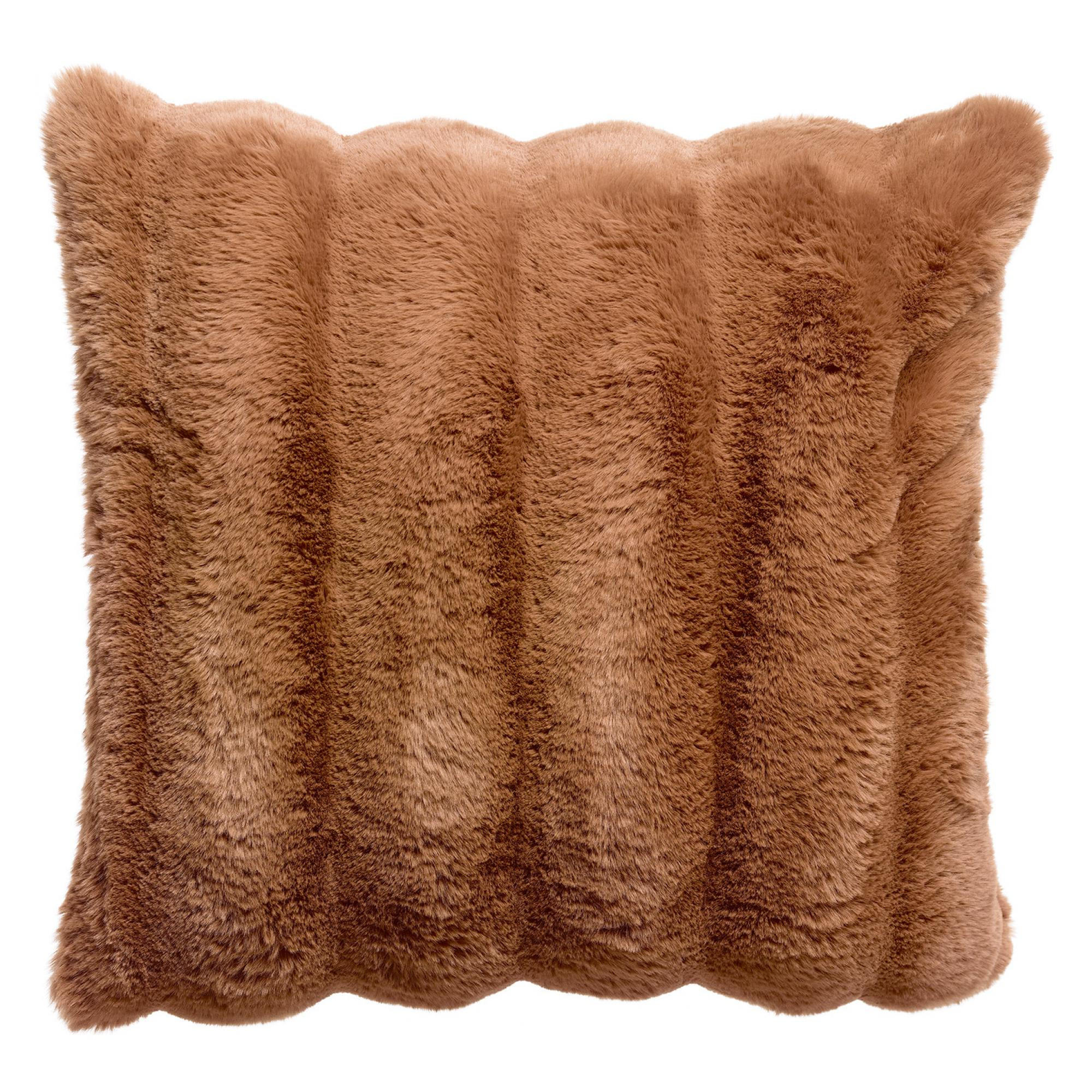 KISSEN Astrid mokka 45 x 45 cm - Braun, Textil (45/45cm) - Vivaraise