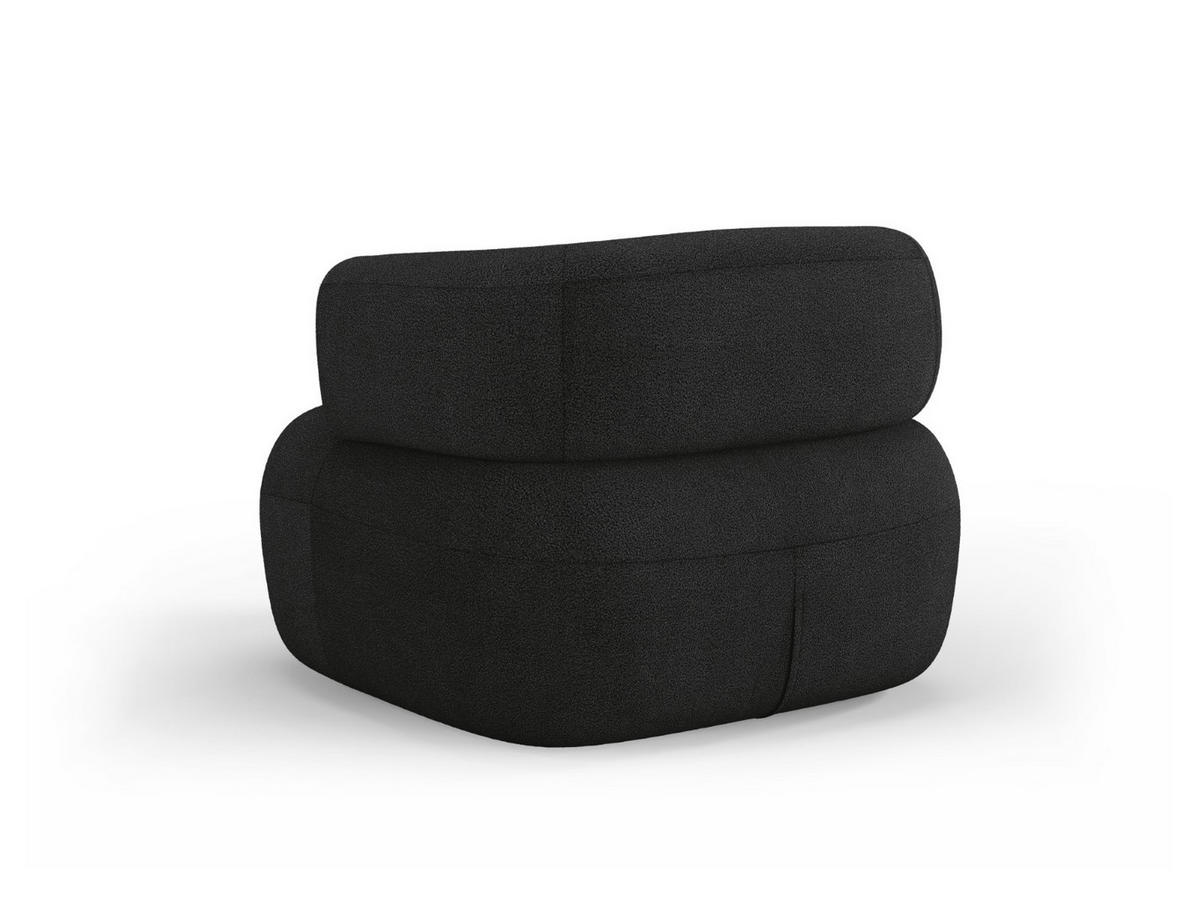 SESSEL Jenny aus Boucle schwarz - Schwarz, Textil (88/73/90cm) - Micadoni