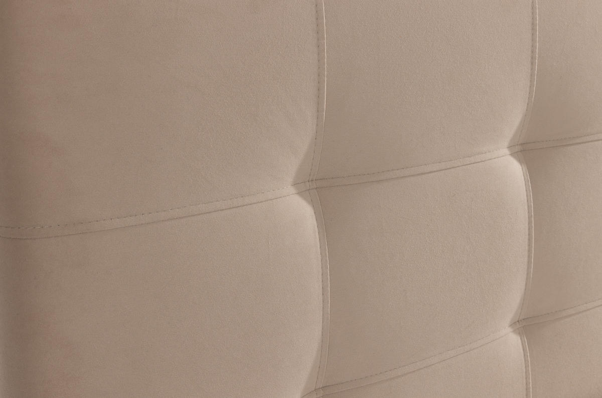 BOXBETT VELLIS mit Topper und Bettkasten, Beige, 200x200 cm - Beige, Textil (200/200cm) - KS Home Concept