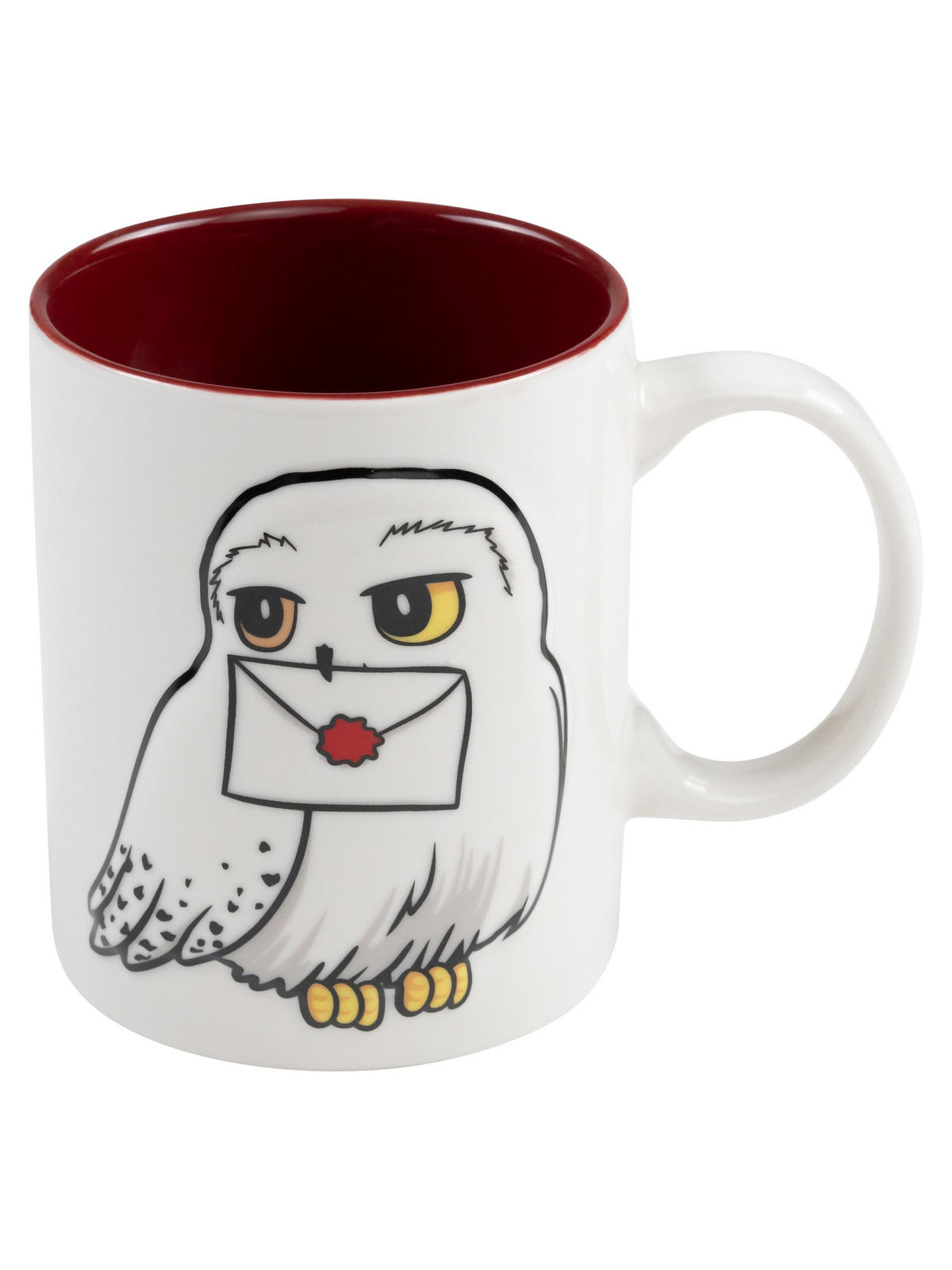 KAFFEEBECHER Harry Potter 3D Hedwig Weiß/Rot 320 ml - Multicolor, Keramik (0.32L) - United Labels