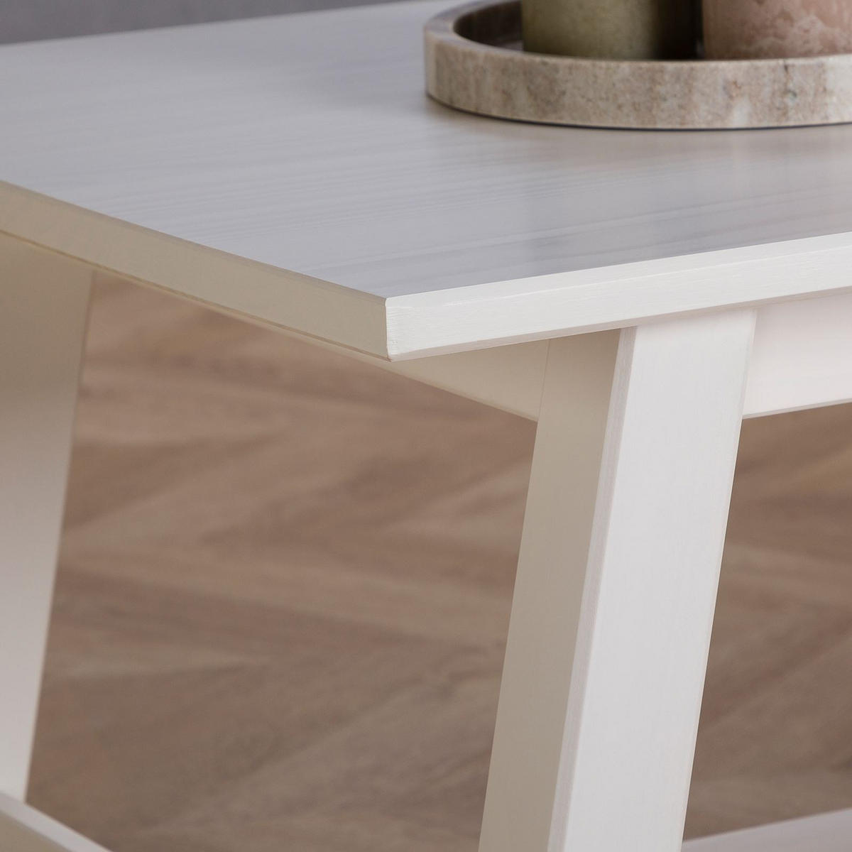 COUCHTISCH LUZERNA - Weiß, Holz (60/110/45cm) - IDIMEX