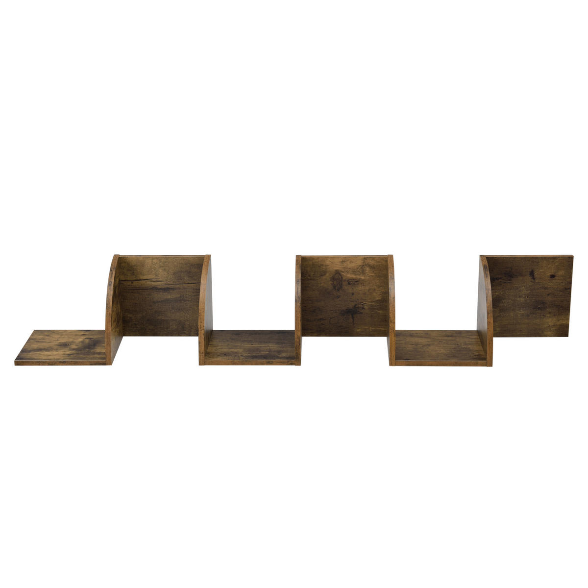 WANDREGAL Lysaker - Walnussfarben, Holzwerkstoff (123/19.5/19.5cm) - [en.casa]