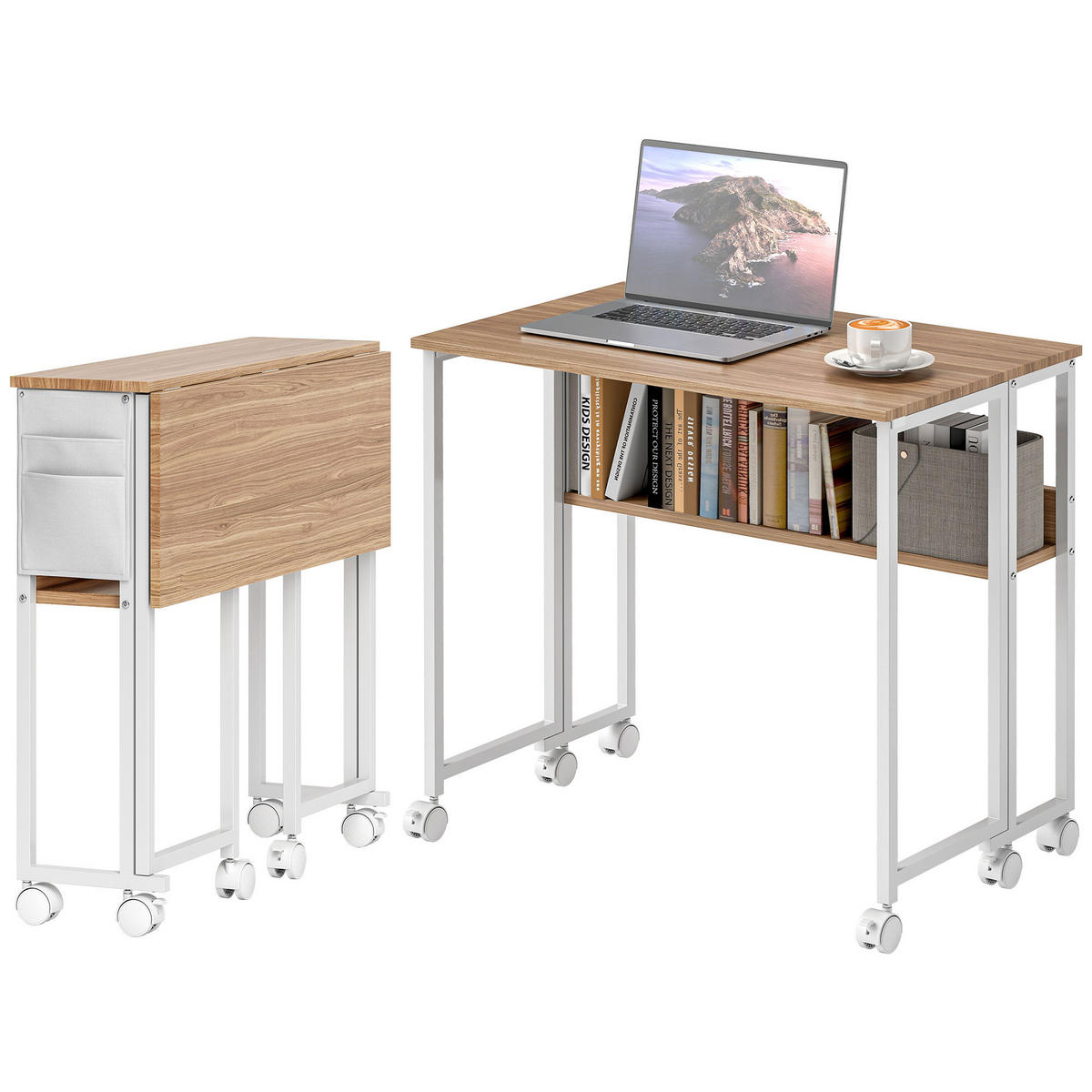 BÜROTISCH Naturholz 1 Stück - Braun, Holzwerkstoff (50/80/75cm) - GiPP