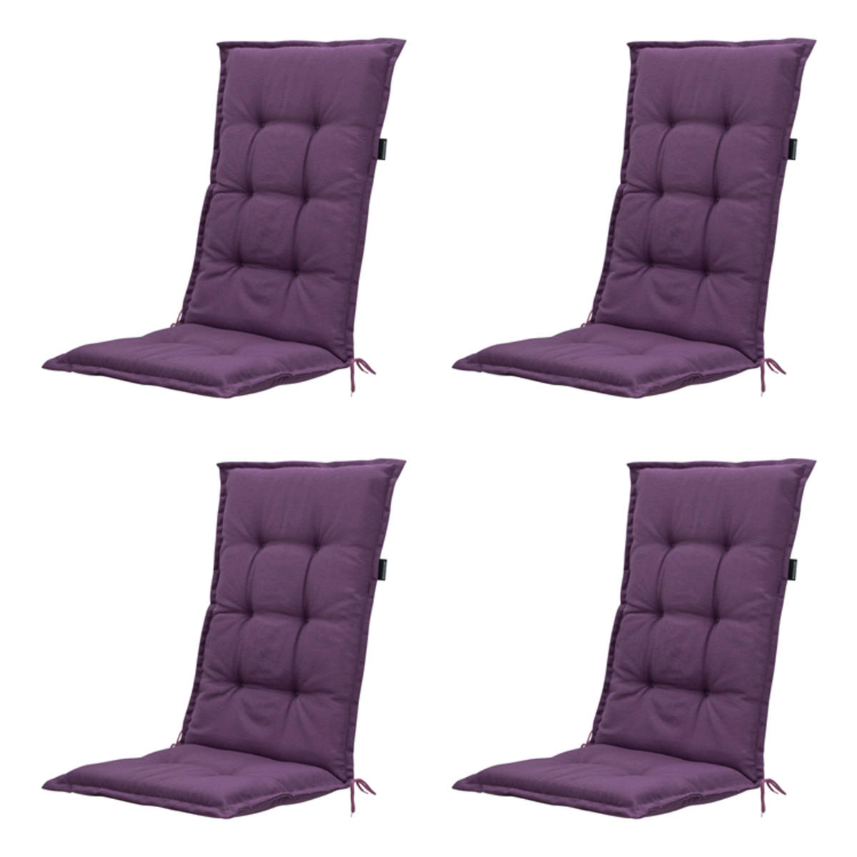 GARTENSTUHLKISSEN Panama 123/50 cm 4er-Set - Lila, Textil (50/8/123cm) - Madison