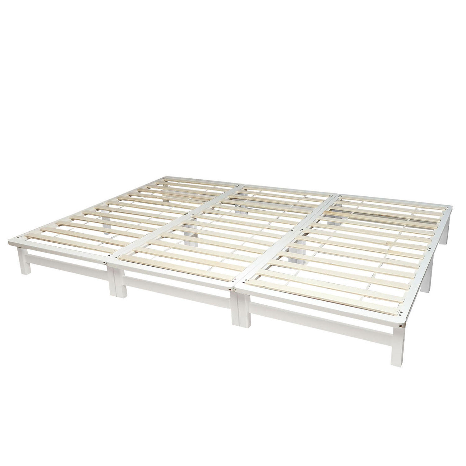 HOLZBETT Familienbett 270/200 cm weiß - Weiß, Holz (270/200cm) - Homestyle4u