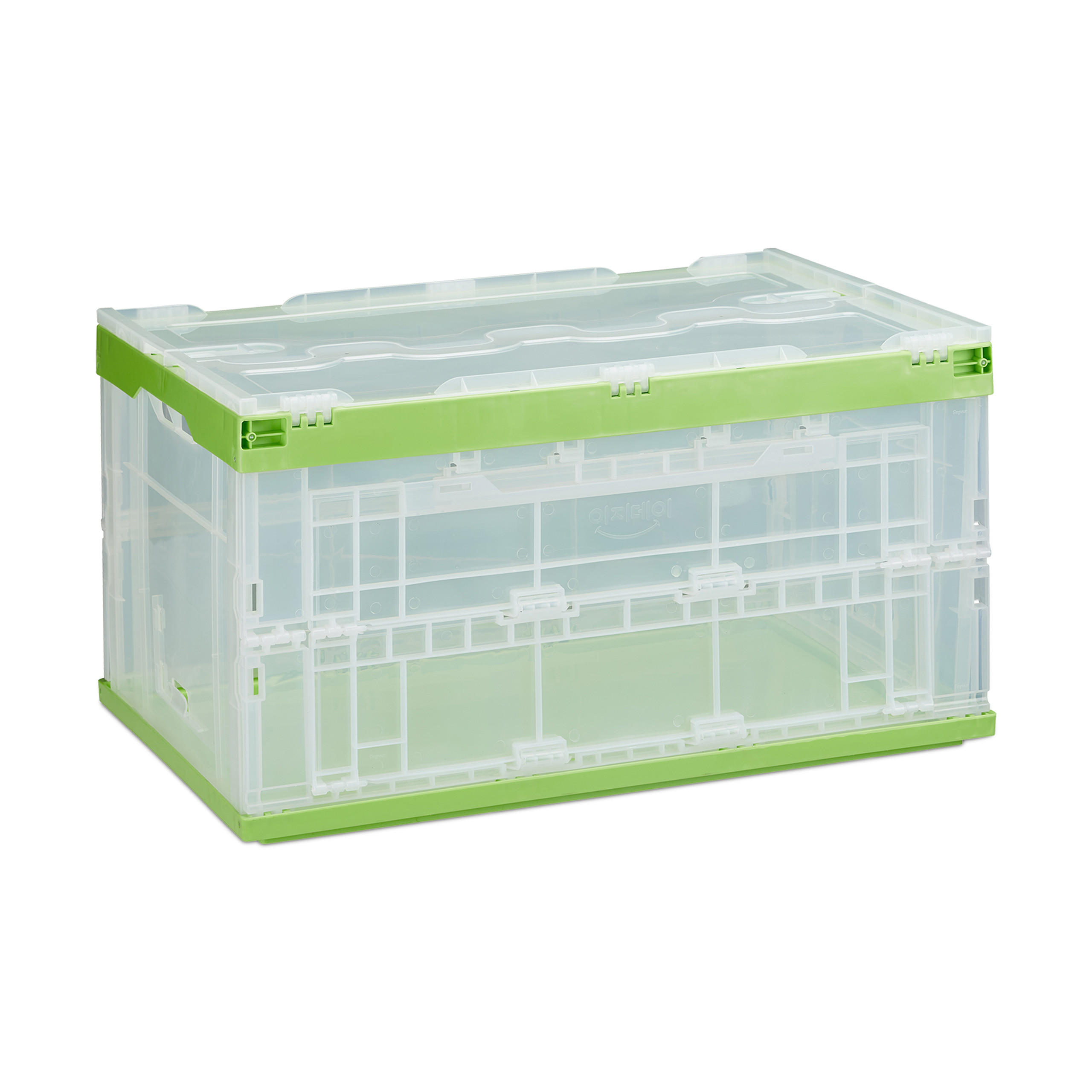 TRANSPORTBOX - Transparent, Kunststoff (59.5/31.5/39.5cm) - Relaxdays
