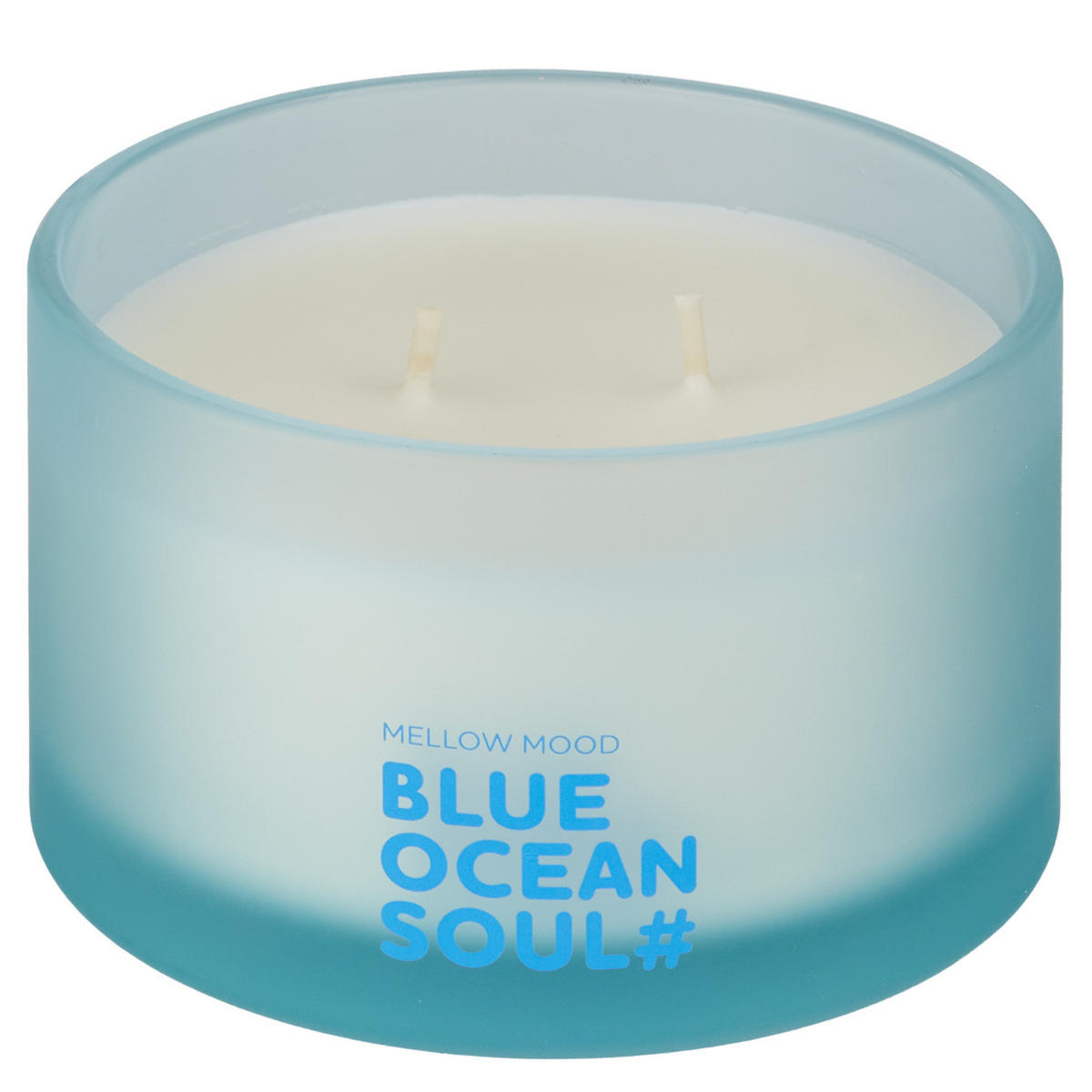 DUFTKERZE Mellow Mood Blue Ocean Soul - Pastellblau, Paraffin (6cm) - Butlers