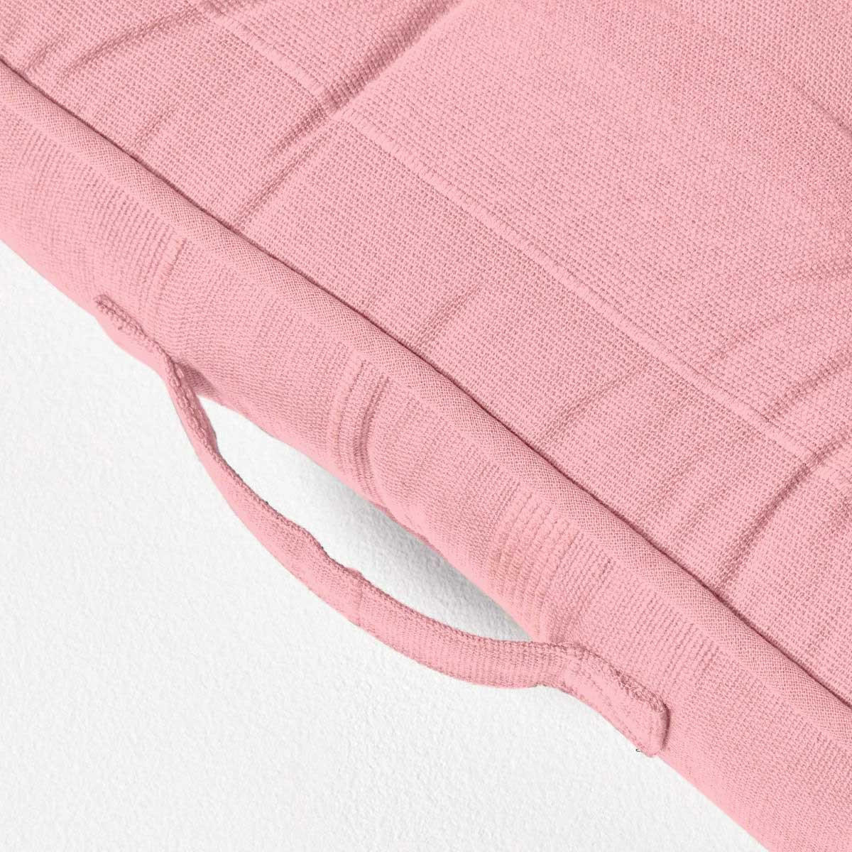 SITZKISSEN Rajput rosa 40/40/8 cm - Rosa, Textil (40/40/8cm) - Homescapes