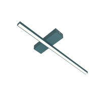 LED-DECKENLEUCHTE Splint L50 - Blau, Metall (2/50/2cm) - Lumicom