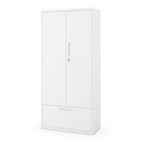 METALLSCHRANK Megan - Weiß, Metall (90/195/40cm)