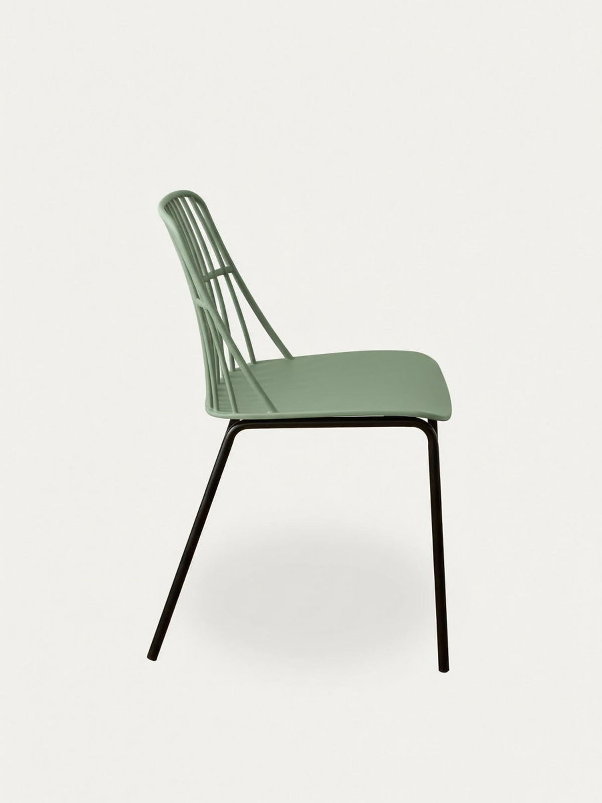 STUHL Taos Grün 45.5 cm x 82 cm - Grün, Kunststoff (45/82/55cm) - Kenay Home