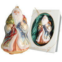 CHRISTBAUMSCHMUCK Santa Weihnachtsnacht Rot 17cm (Glas / 1 Stk.) - Rot, Glas (11/17/10cm)