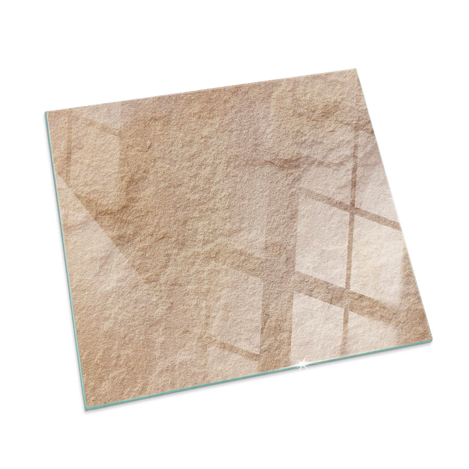 ArtPrintCave Glasplatte Beige 60x60x0.4 cm