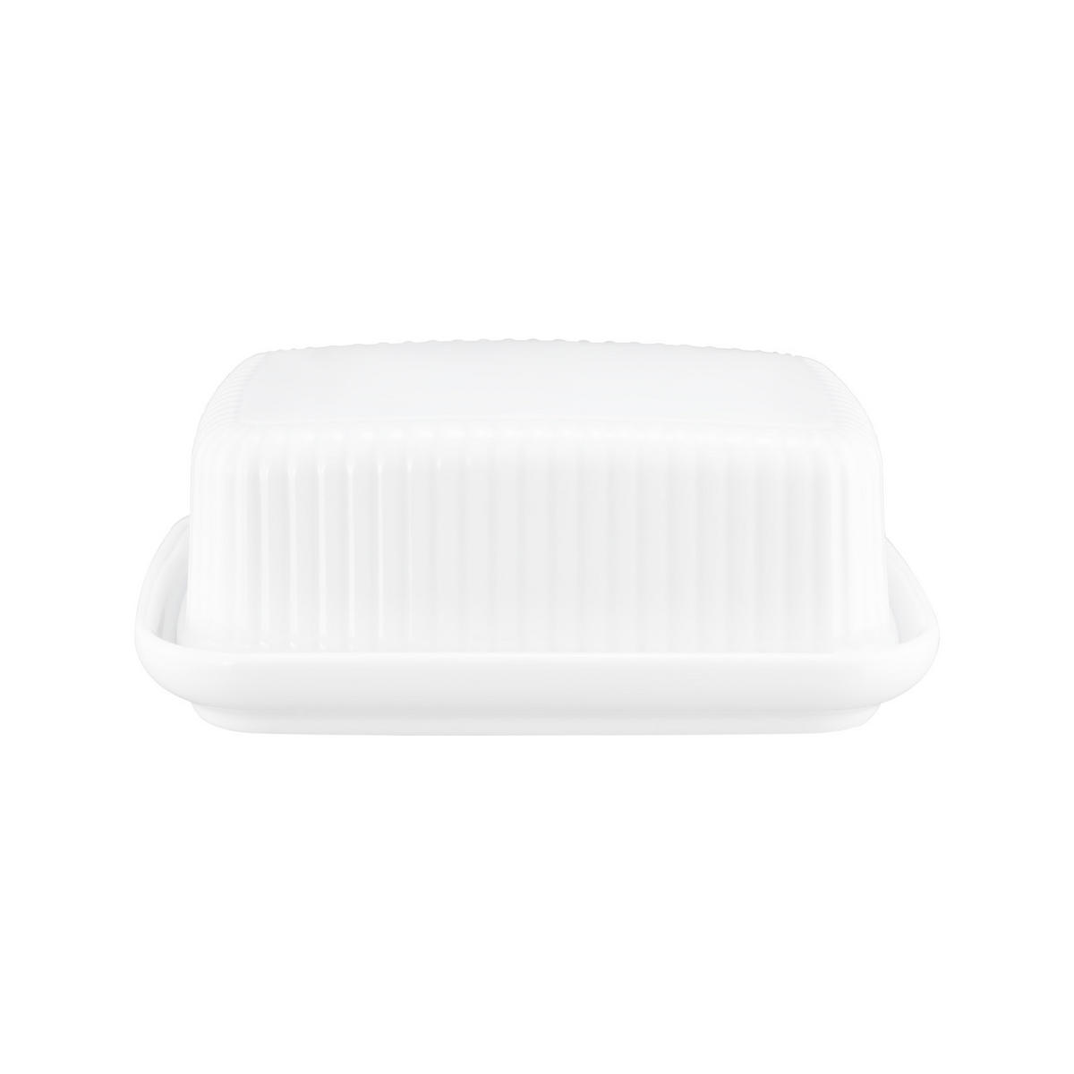 BUTTERDOSE Amina Weiß für 250 g - Weiß, Keramik (14/6.2/17.5cm) - Seltmann Weiden